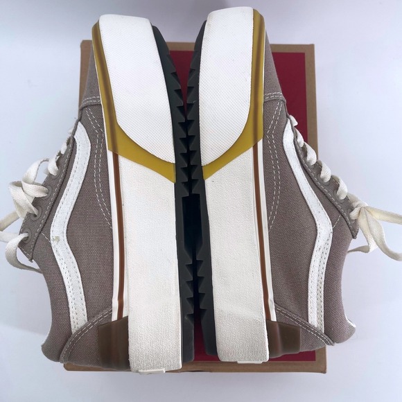 Vans Old Skool Stac Canvas Cobblestone Women's Platform Sneakers VN0A4U15BD3  5 - Picture 7 of 8